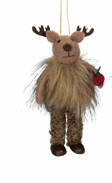 Hengende elg i ull – han