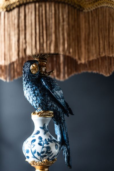 Lampfot Papegøye – Blå 43 cm